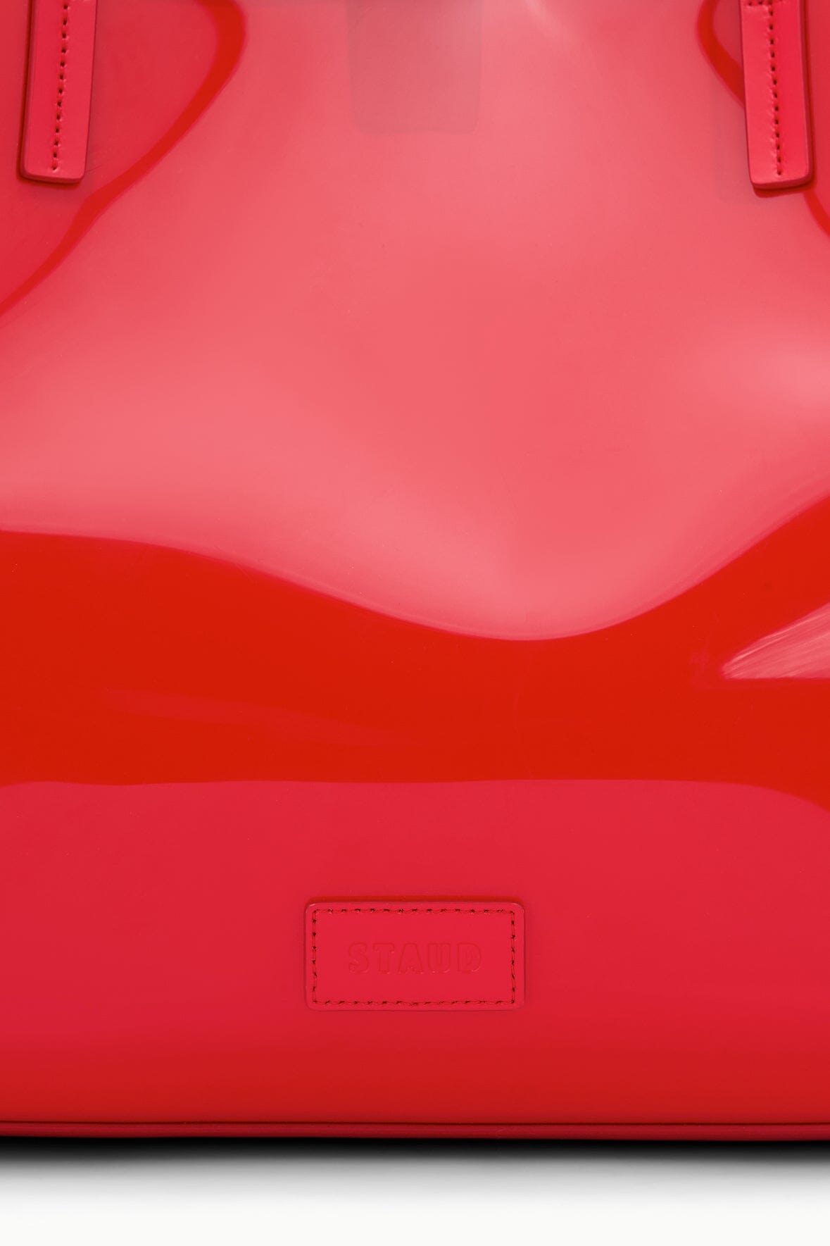 STAUD Christos Large Tote Red Rose