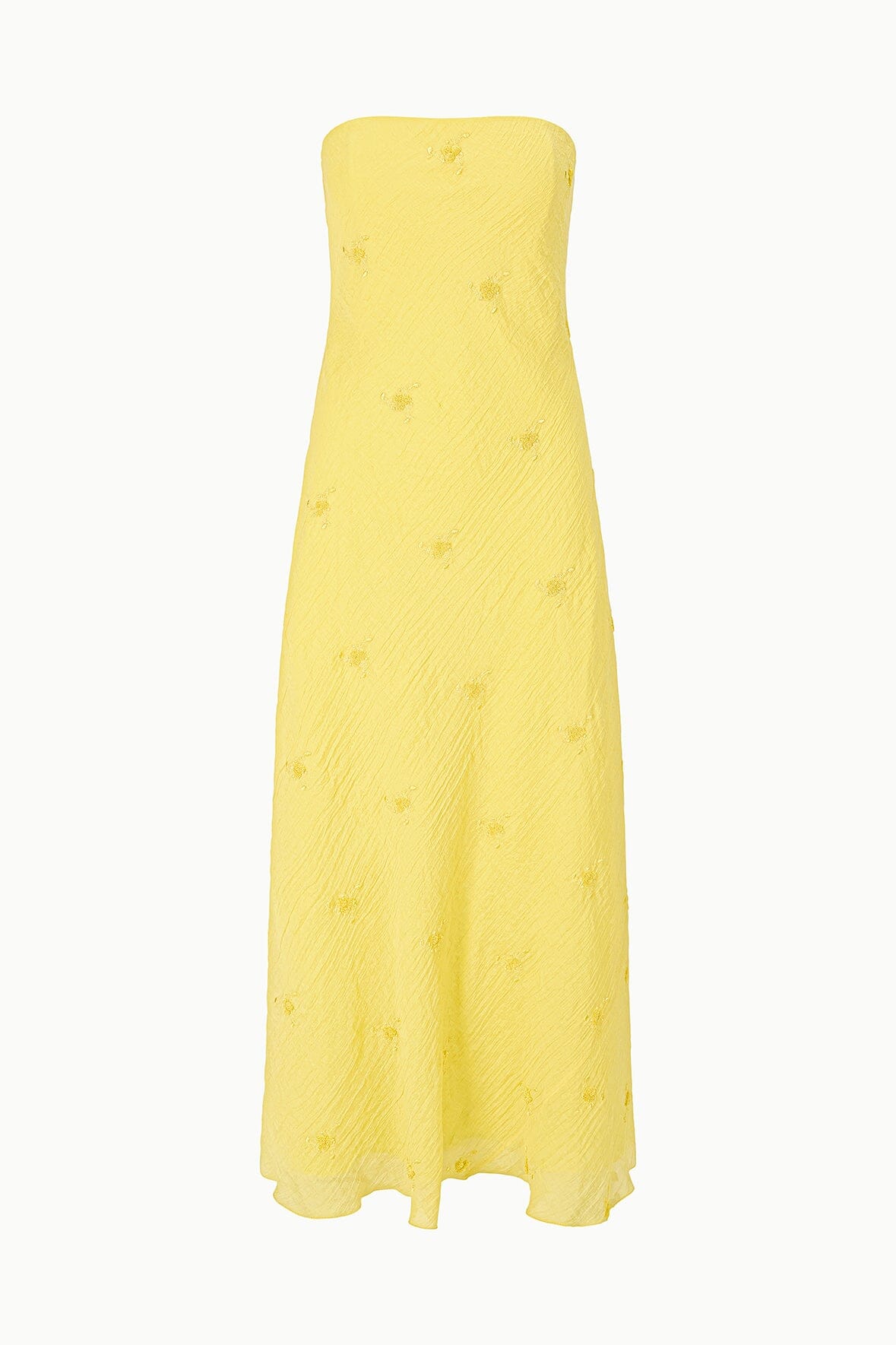 STAUD Cassie Dress Lemon Custard