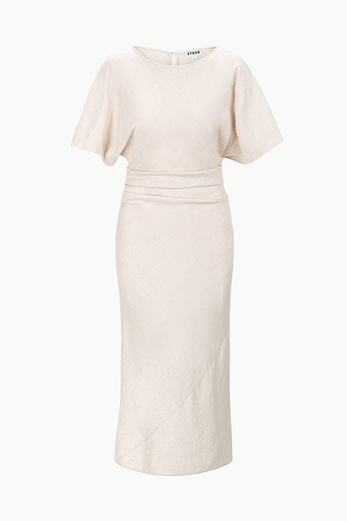 STAUD Amelie Linen Dress Natural