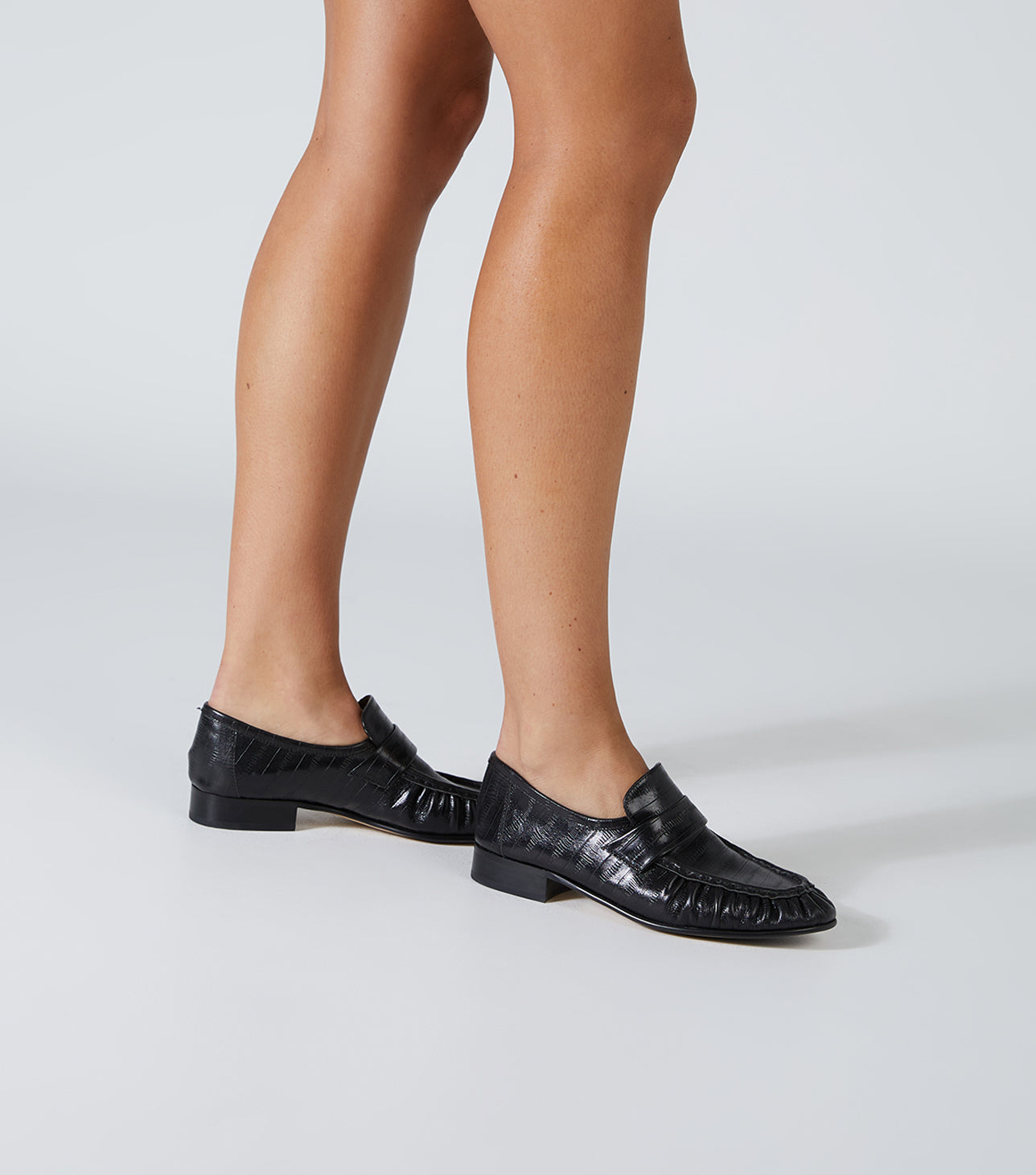 New Arrivals Tony Bianco Gatsby Black Anguille Flats