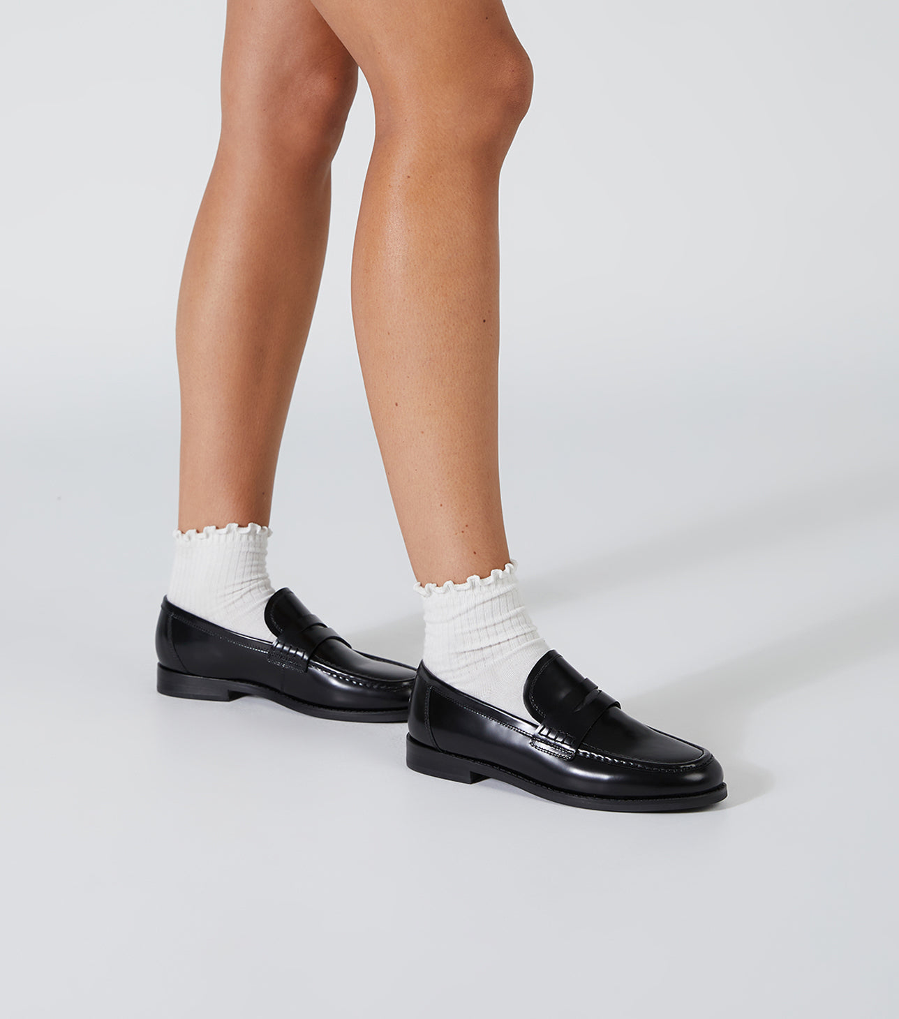 New Arrivals Tony Bianco Zac Black Hi Shine Flats