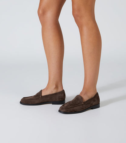 New Arrivals Tony Bianco Zoe Espresso Suede Flats