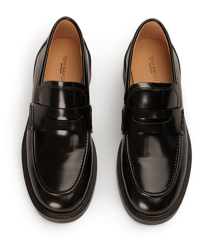 New Arrivals Tony Bianco Cherish Black Hi Shine Flats