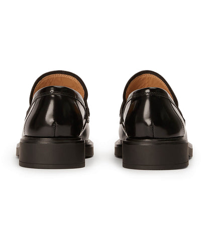 New Arrivals Tony Bianco Cherish Black Hi Shine Flats