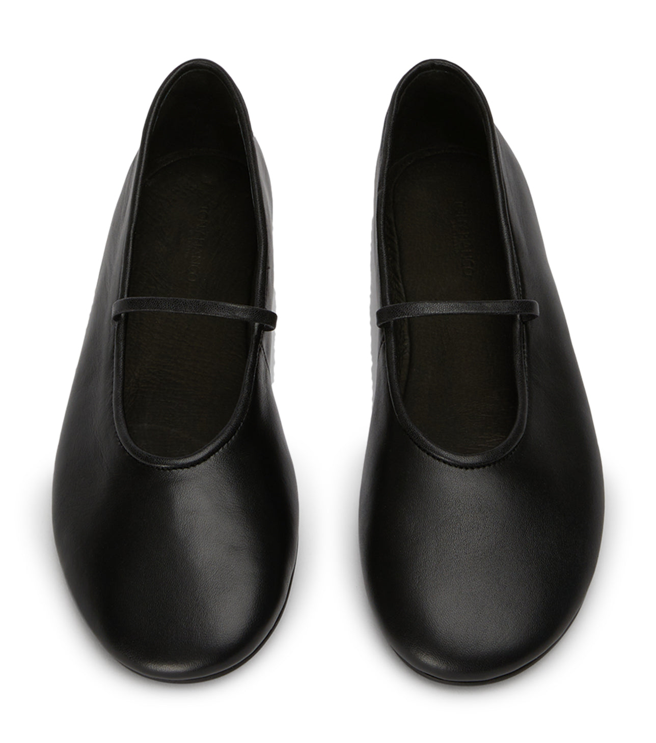New Arrivals Tony Bianco Martinez Black Nappa Flats
