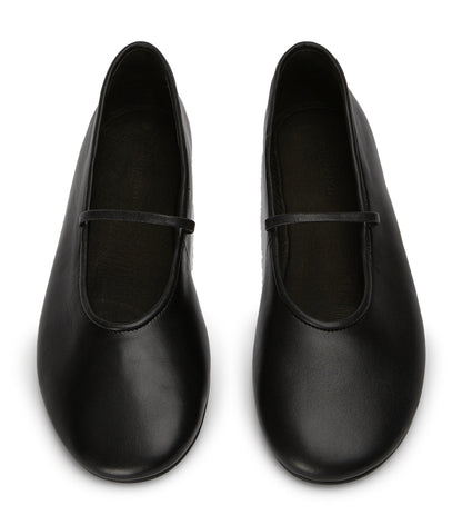 New Arrivals Tony Bianco Martinez Black Nappa Flats