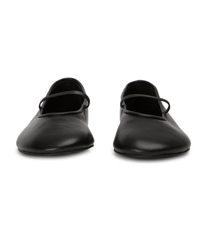 New Arrivals Tony Bianco Martinez Black Nappa Flats