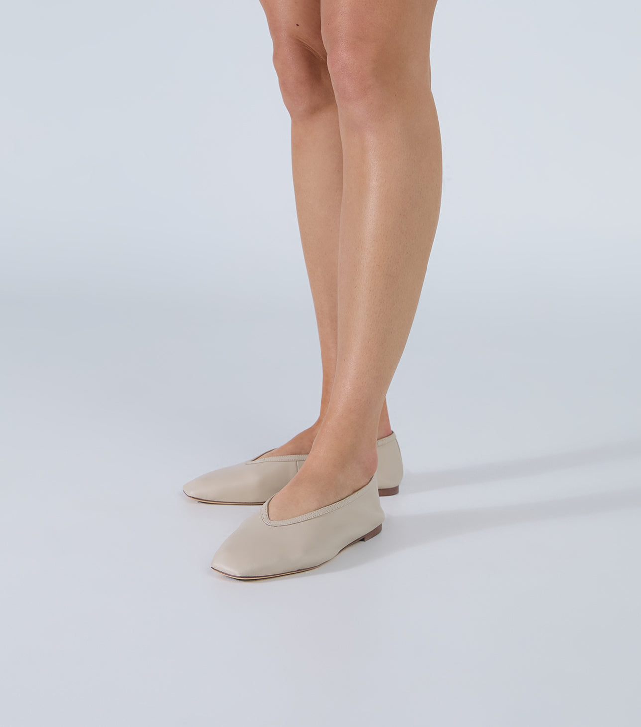 New Arrivals Tony Bianco Bianca Vanilla Nappa Flats