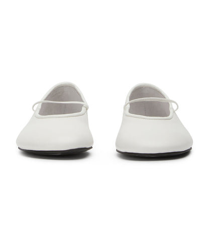 New Arrivals Tony Bianco Martinez White Nappa Flats