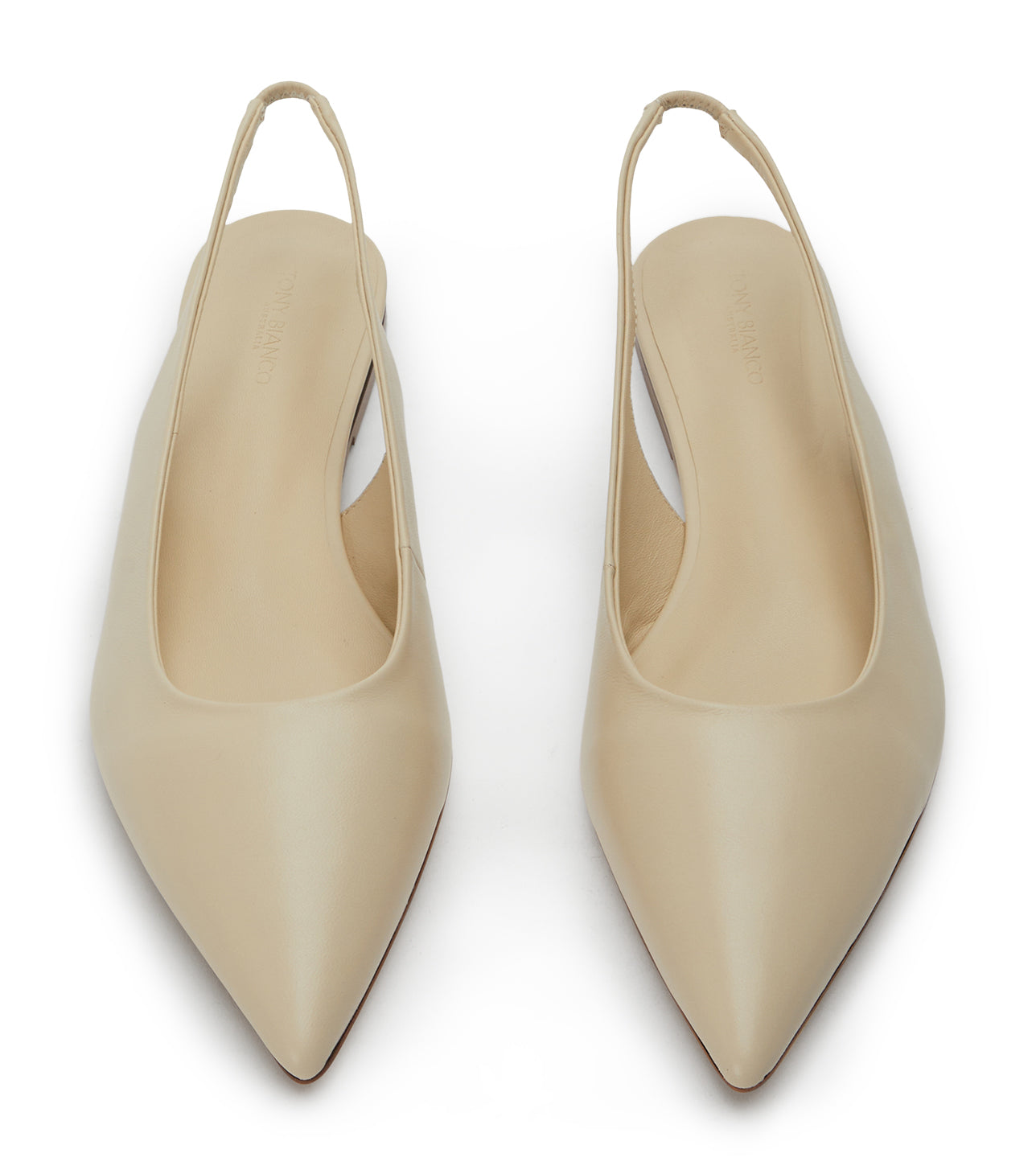 New Arrivals Tony Bianco Javier Vanilla Nappa Flats