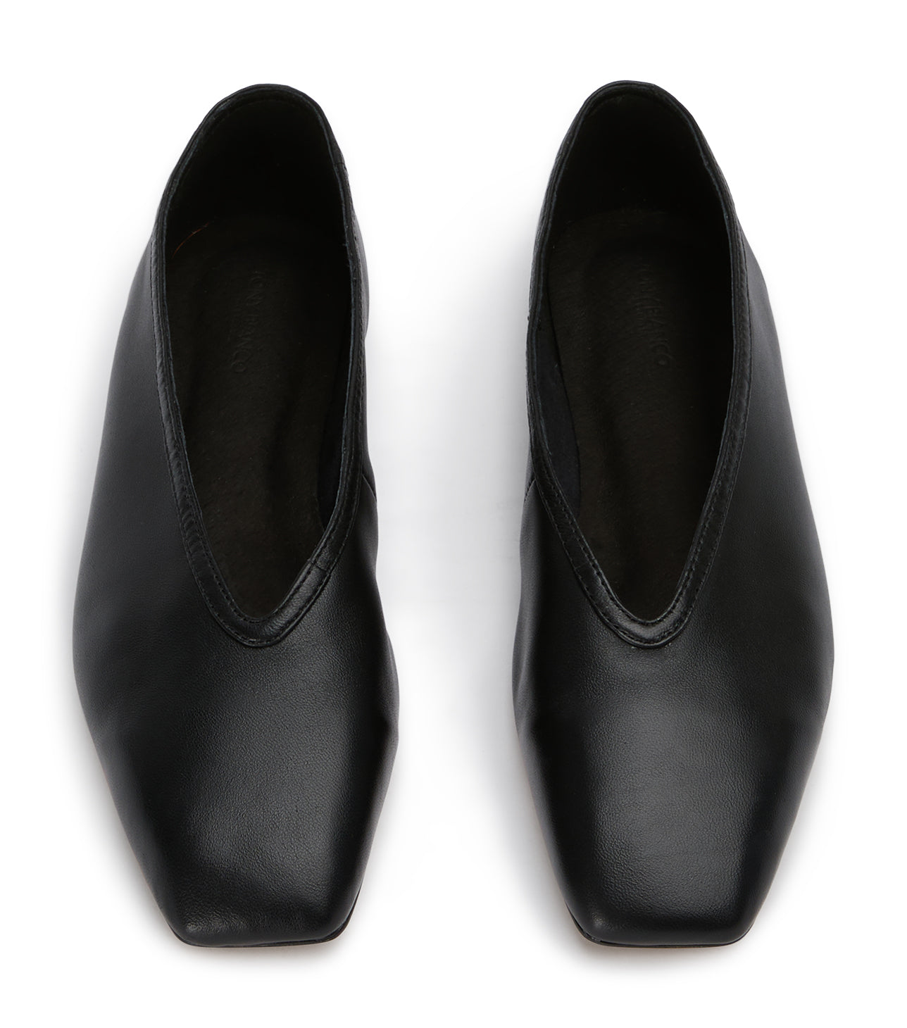 New Arrivals Tony Bianco Bianca Black Nappa Flats