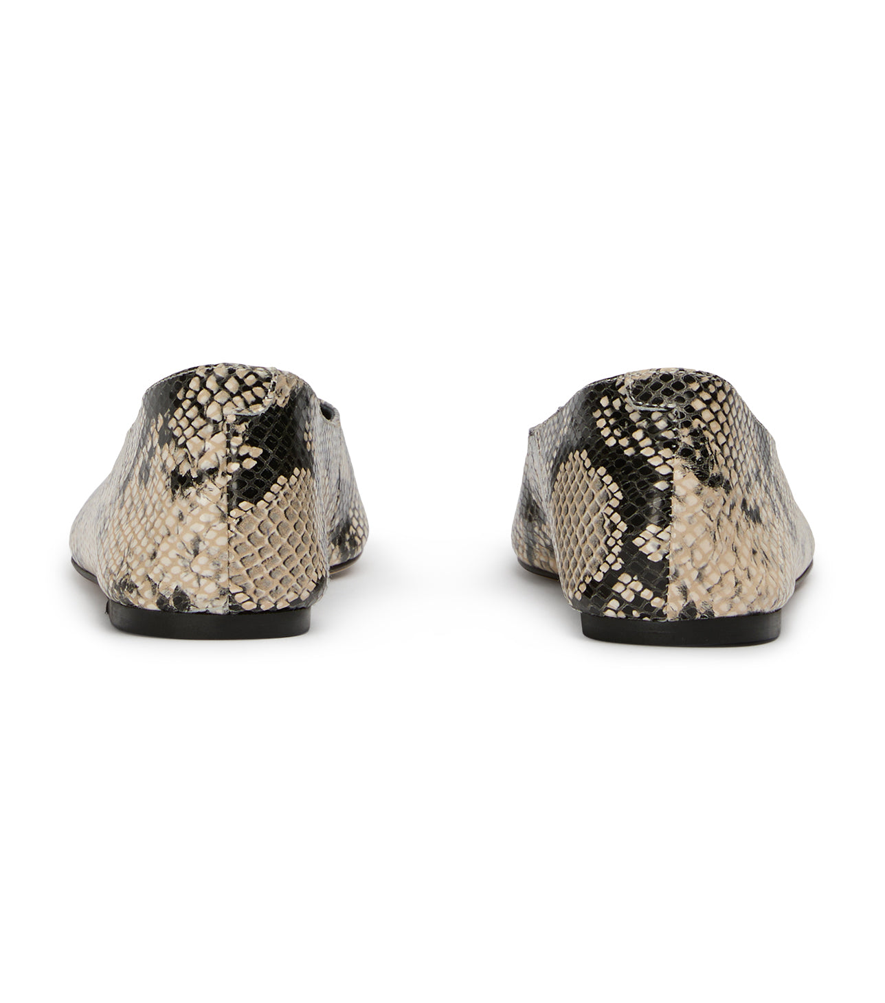 New Arrivals Tony Bianco Joop Ecru Snake Flats