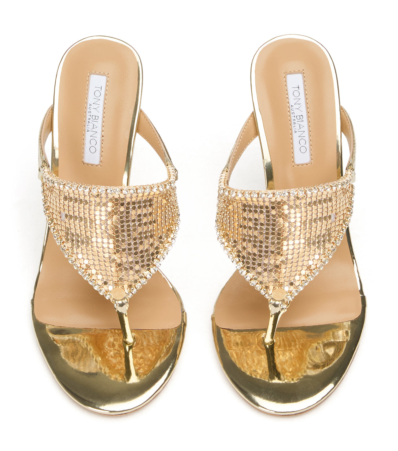 New Arrivals|Heels Tony Bianco Demure Gold Glomesh