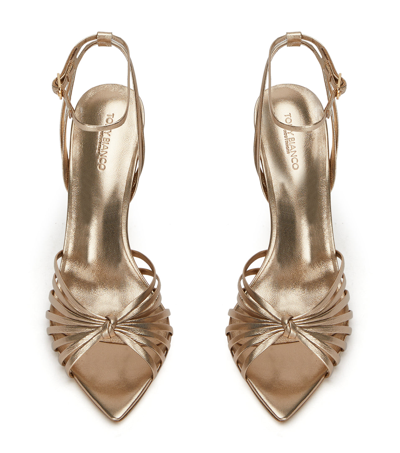 New Arrivals|Heels Tony Bianco Maxos Amber Nappa Metallic Heels