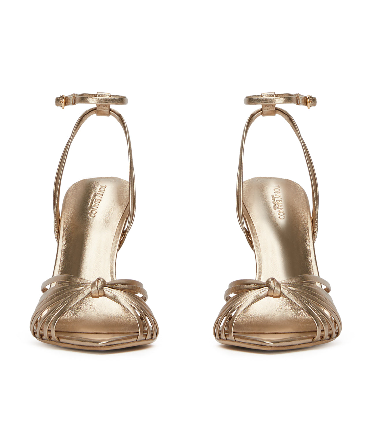 New Arrivals|Heels Tony Bianco Maxos Amber Nappa Metallic Heels