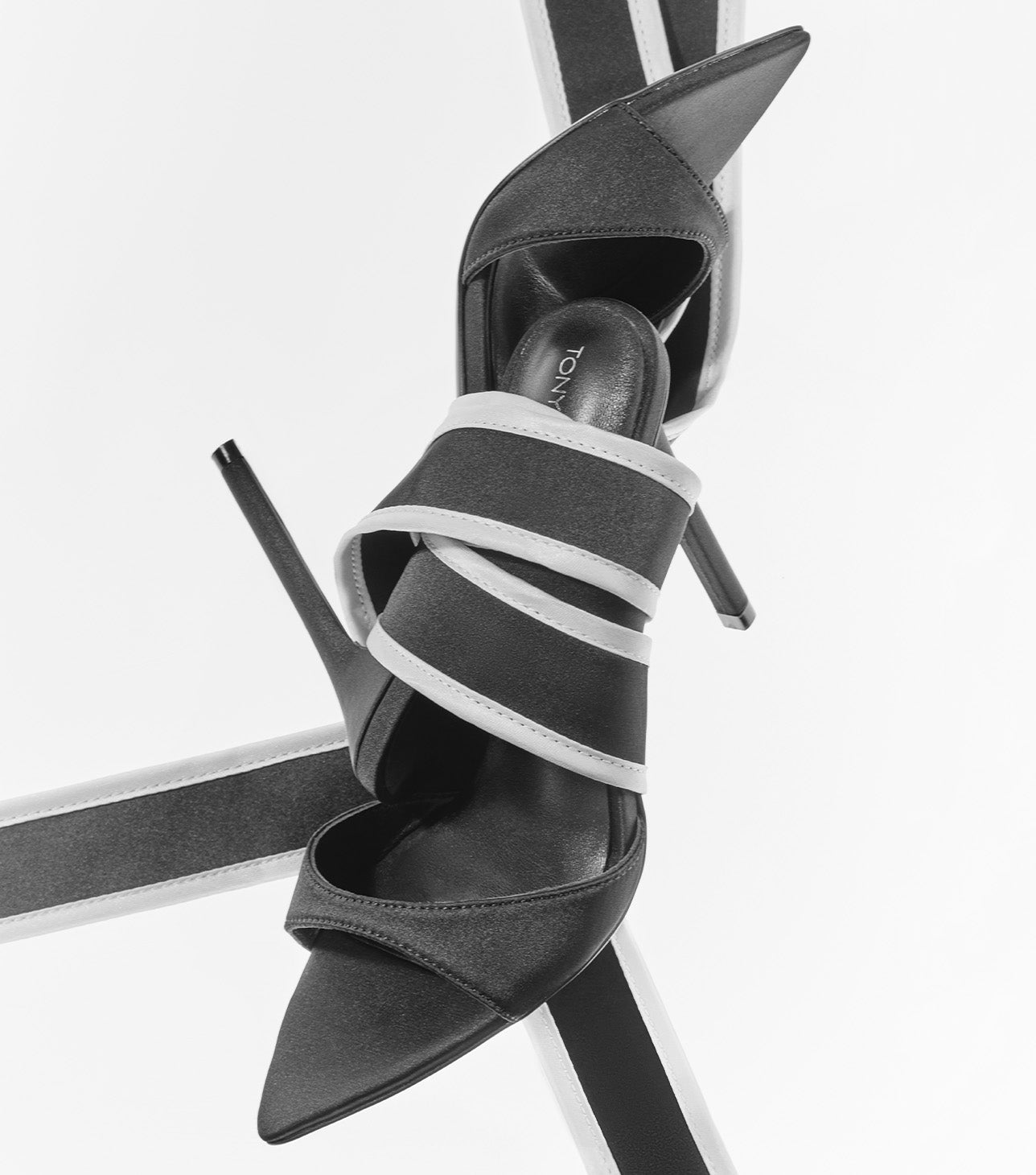New Arrivals|Heels Tony Bianco Motif Black Jersey/Black White