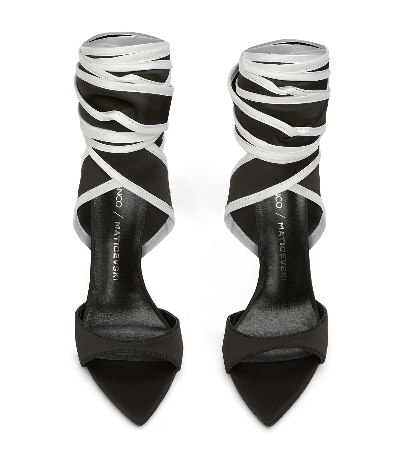 New Arrivals|Heels Tony Bianco Motif Black Jersey/Black White