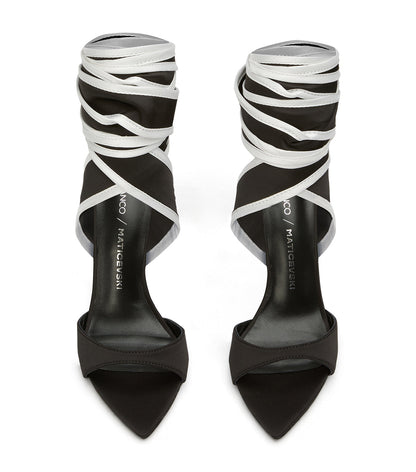 New Arrivals|Heels Tony Bianco Motif Black Jersey/Black White