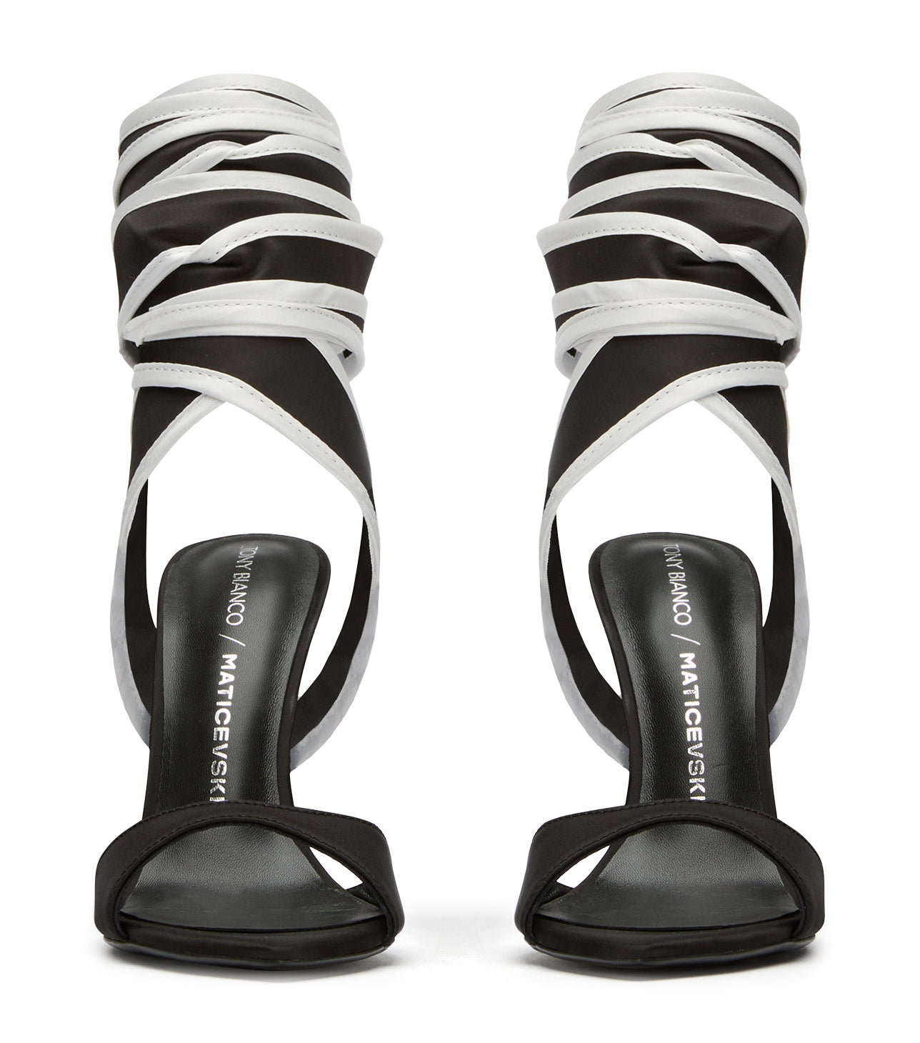 New Arrivals|Heels Tony Bianco Motif Black Jersey/Black White
