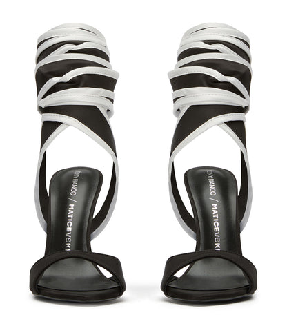 New Arrivals|Heels Tony Bianco Motif Black Jersey/Black White