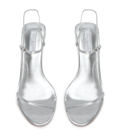 New Arrivals|Heels Tony Bianco Caprice Silver Nappa Metallic Heels