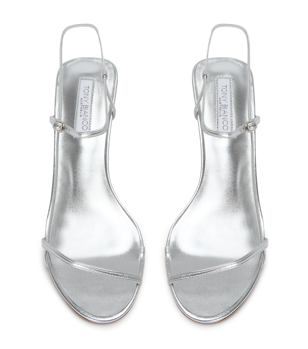 New Arrivals|Heels Tony Bianco Caprice Silver Nappa Metallic Heels