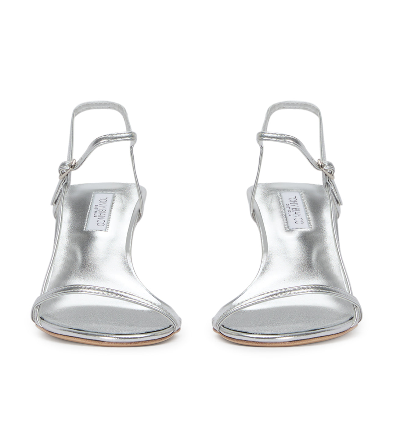 New Arrivals|Heels Tony Bianco Caprice Silver Nappa Metallic Heels