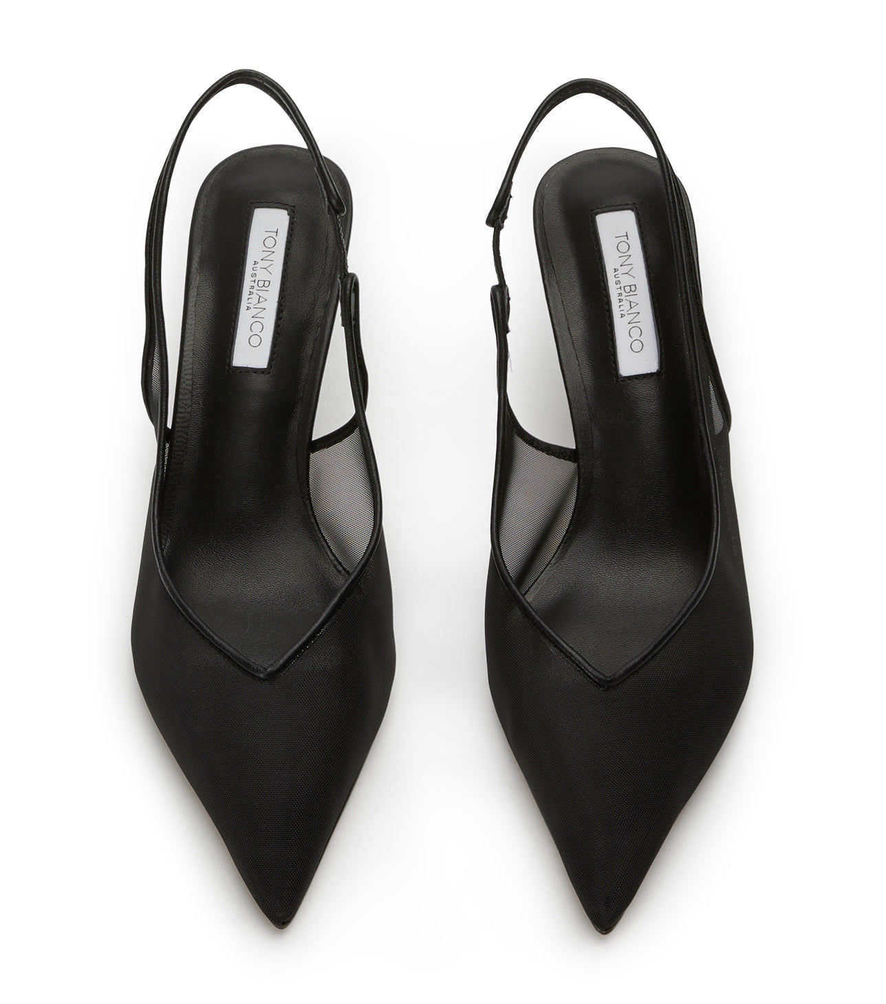 New Arrivals Tony Bianco Breeze Black Nylon Heels