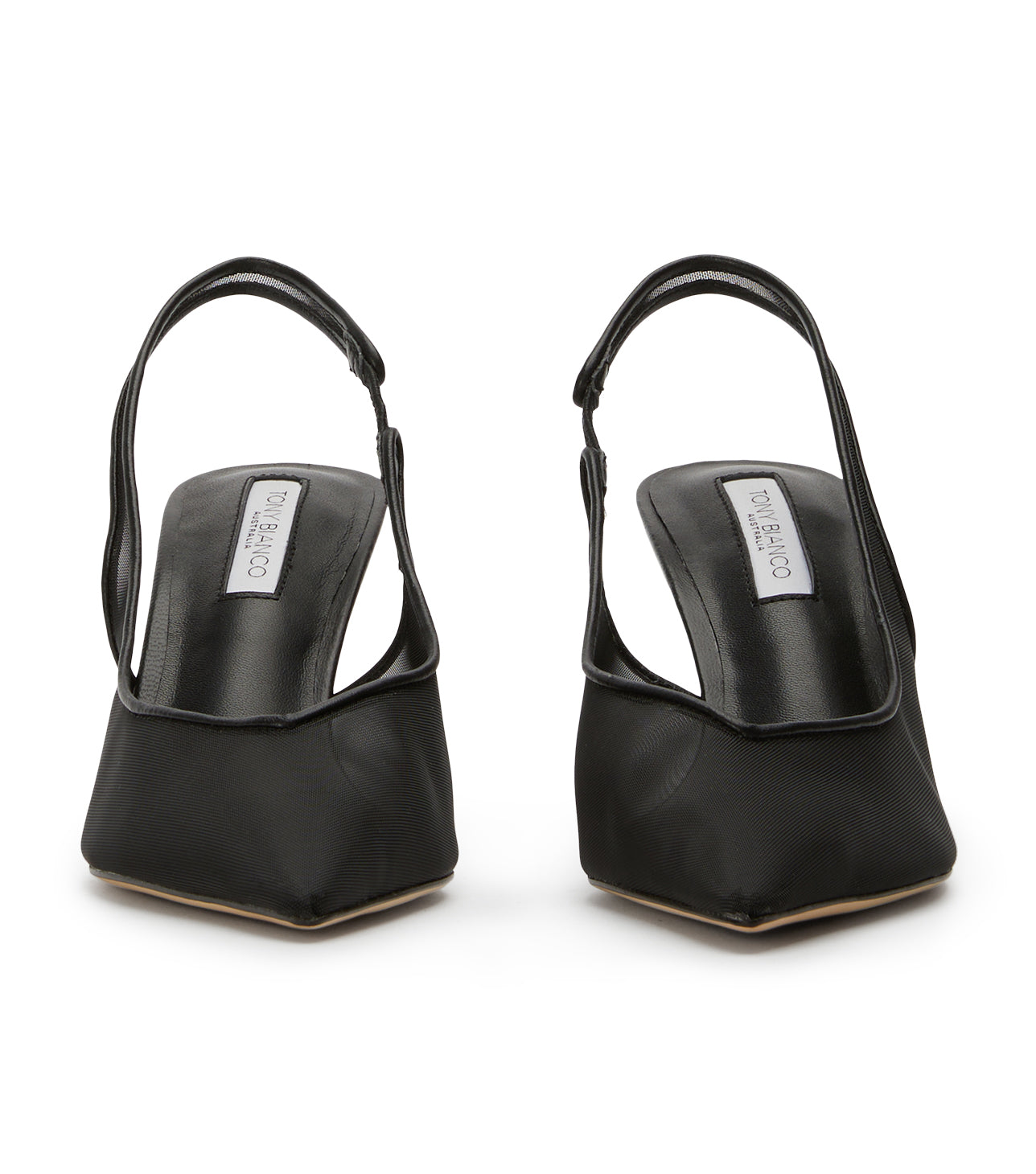 New Arrivals Tony Bianco Breeze Black Nylon Heels