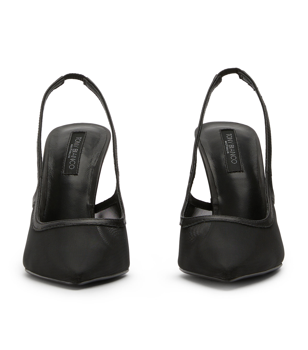 New Arrivals Tony Bianco Glide Black Nylon Heels