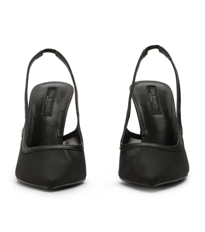 New Arrivals Tony Bianco Glide Black Nylon Heels
