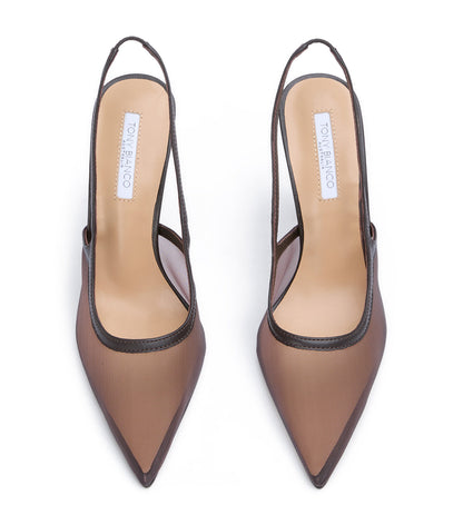 New Arrivals Tony Bianco Glide Choc Nylon/Choc