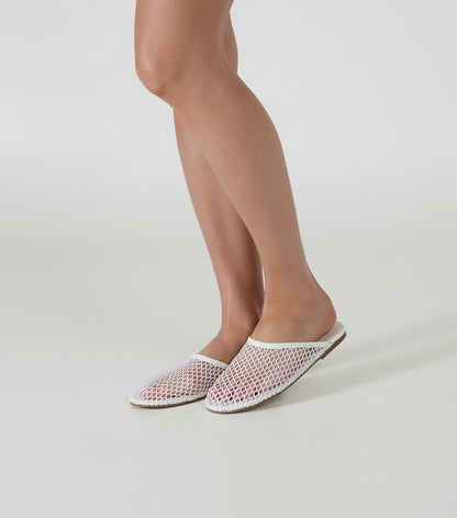 New Arrivals Tony Bianco Minaj White Mesh/Patent