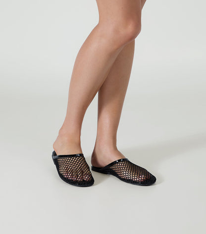 New Arrivals Tony Bianco Minaj Black Mesh/Patent
