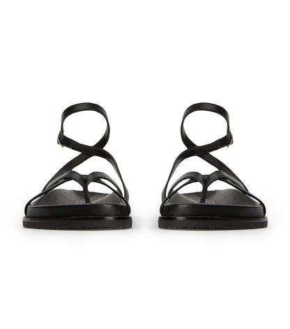 New Arrivals|Flats Tony Bianco Lucie Black Nappa Sandals