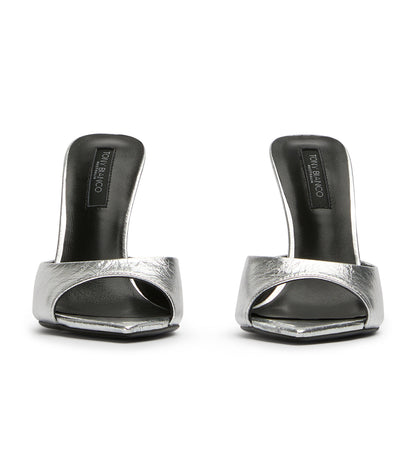 Heels|New Arrivals Tony Bianco Malibu Silver Vintage Metal Heels
