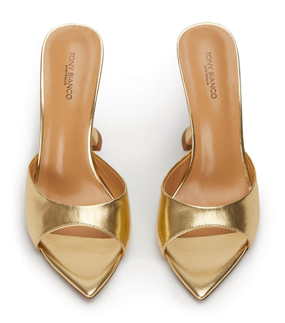Heels|New Arrivals Tony Bianco Marcel Gold Nappa Metallic Heels