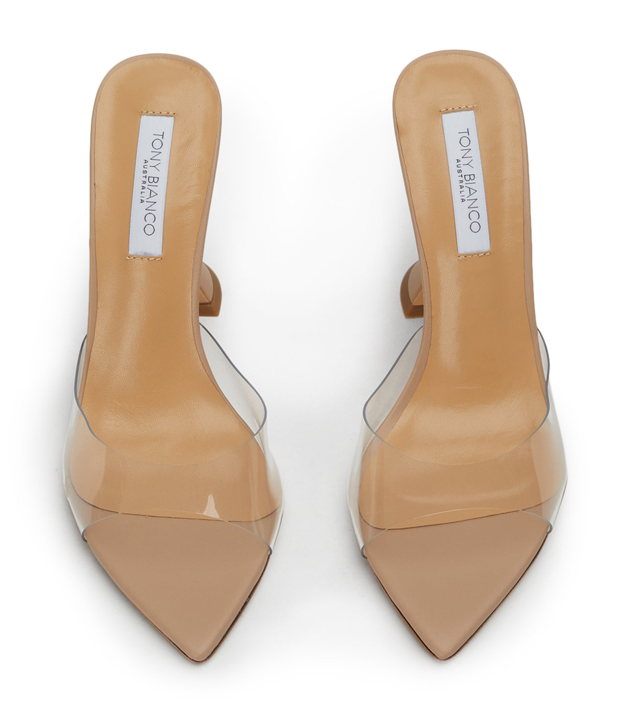 Heels|New Arrivals Tony Bianco Marcel Clear Vinylite/Skin Heels