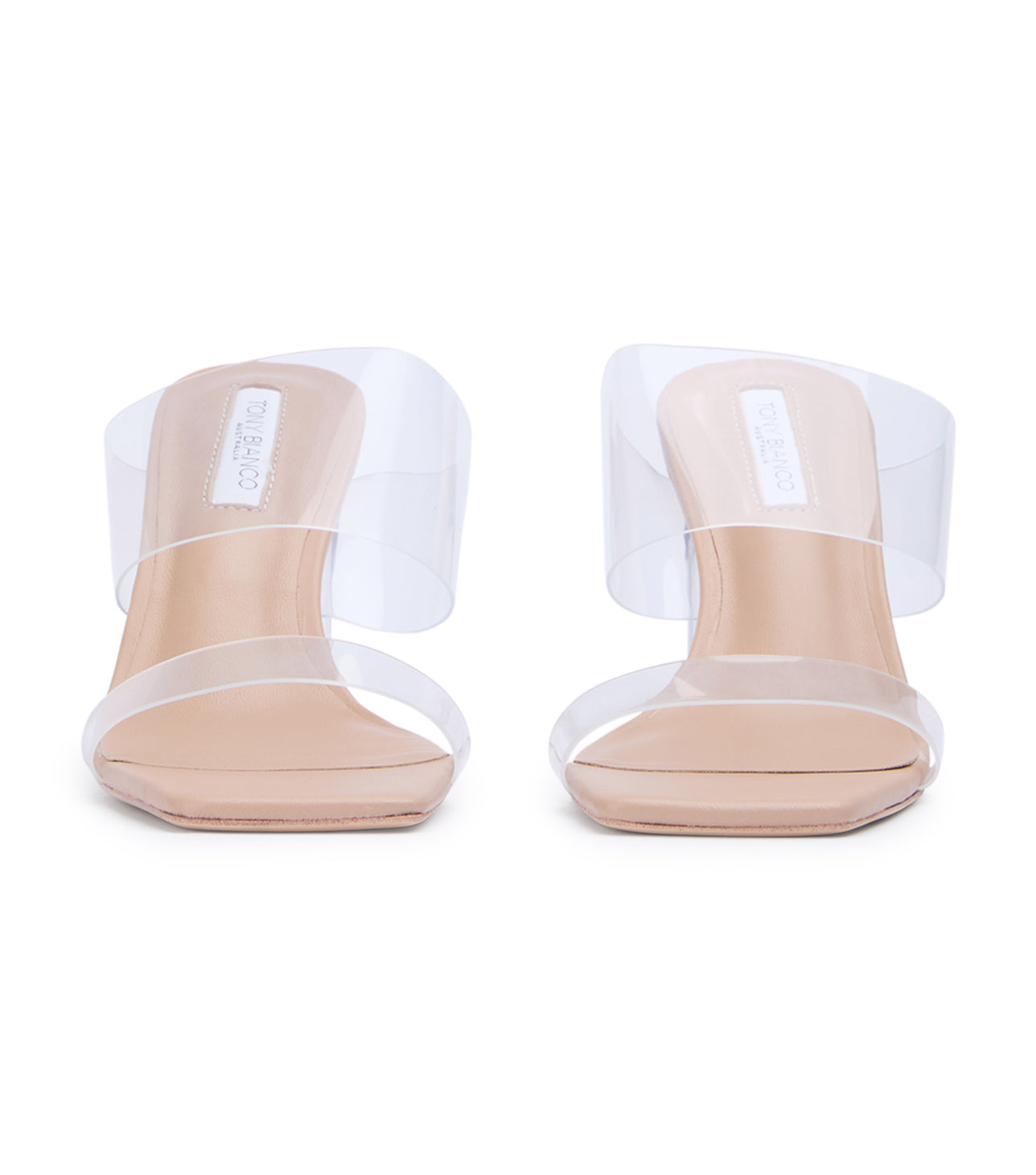 Heels|New Arrivals Tony Bianco Chicago Clear Vinylite/Skin Nappa Heels