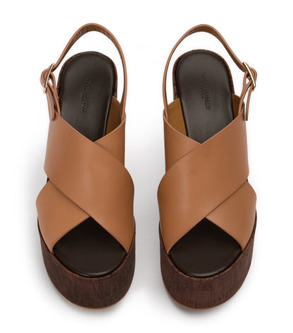 Heels Tony Bianco Vogue Tan Como Wedges