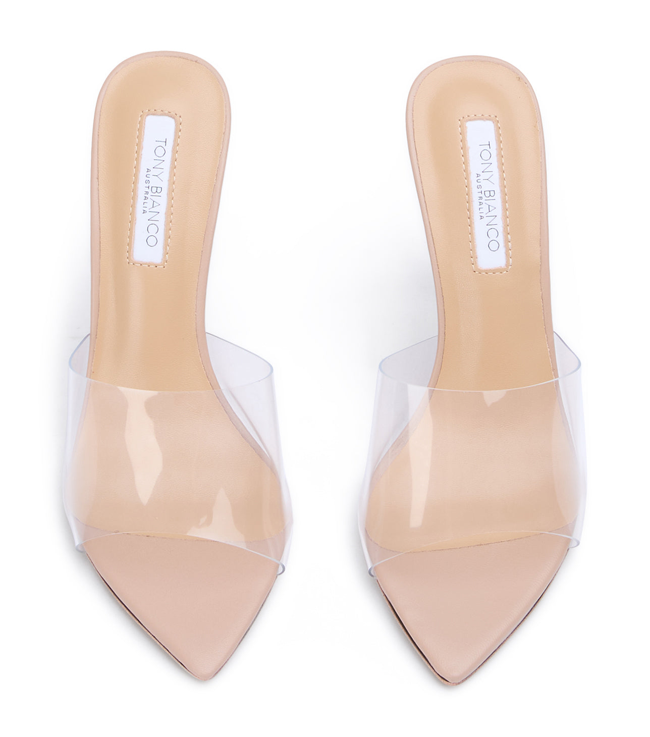 Heels Tony Bianco Marley Clear Vinylite/Skin Heels