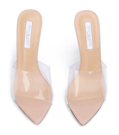 Heels Tony Bianco Marley Clear Vinylite/Skin Heels