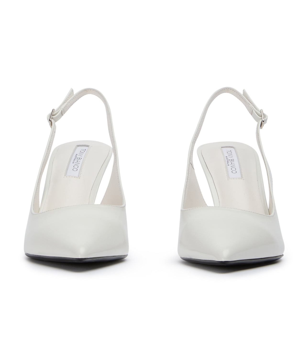 Heels Tony Bianco Baz White Hi Shine Heels