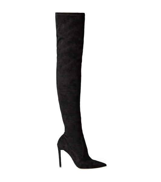 Boots Tony Bianco Avah Black Stretch Suede Long Boots
