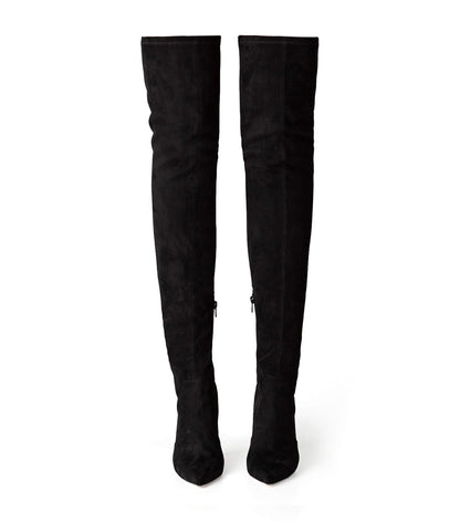 Boots Tony Bianco Avah Black Stretch Suede Long Boots