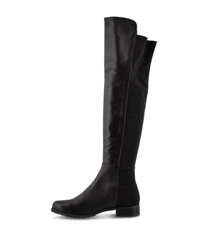 Boots Tony Bianco Panache Black Luxe/Black Micro Stretch Long Boots