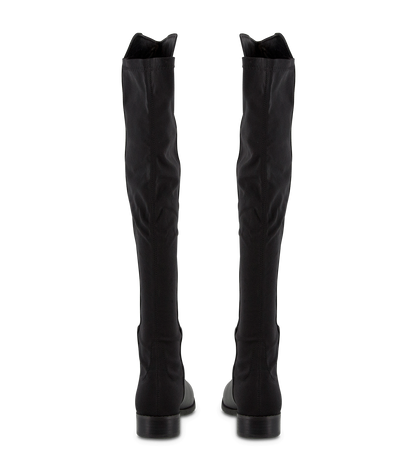 Boots Tony Bianco Panache Black Luxe/Black Micro Stretch Long Boots