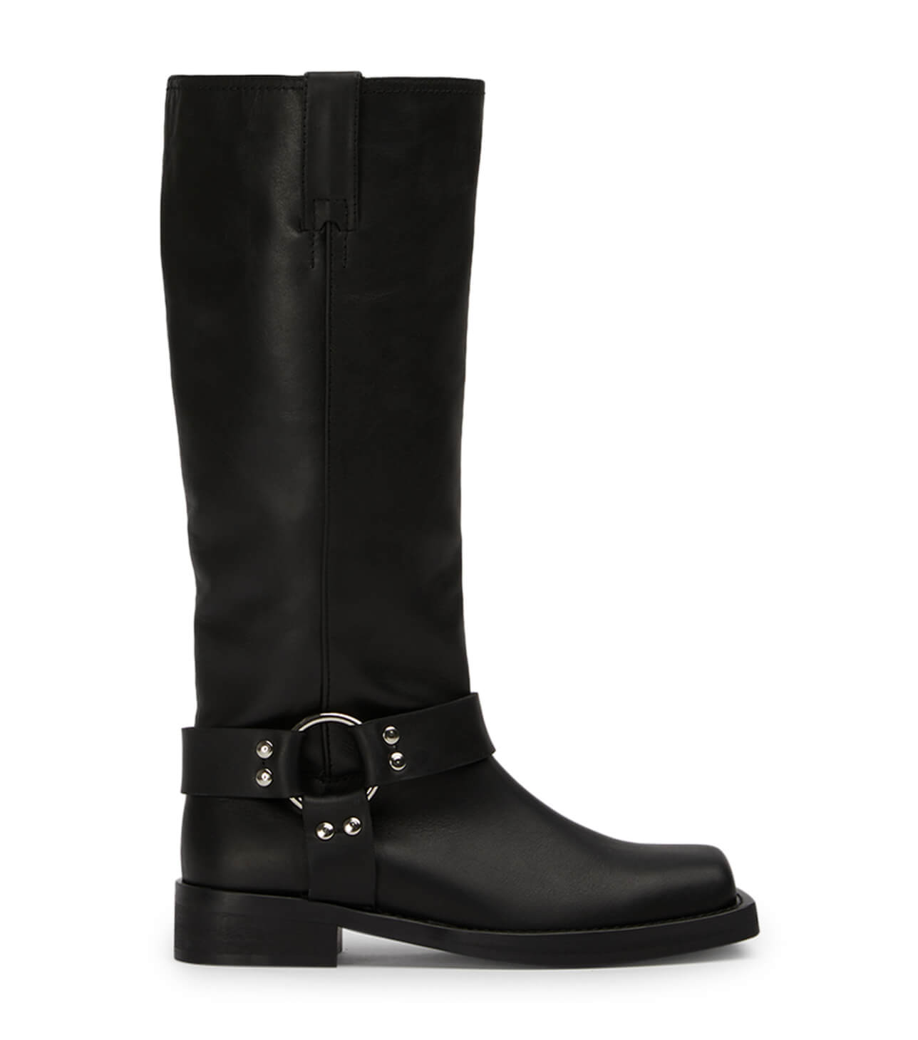 Boots Tony Bianco Biker Black Wax Calf Boots