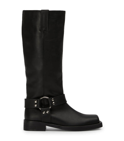 Boots Tony Bianco Biker Black Wax Calf Boots