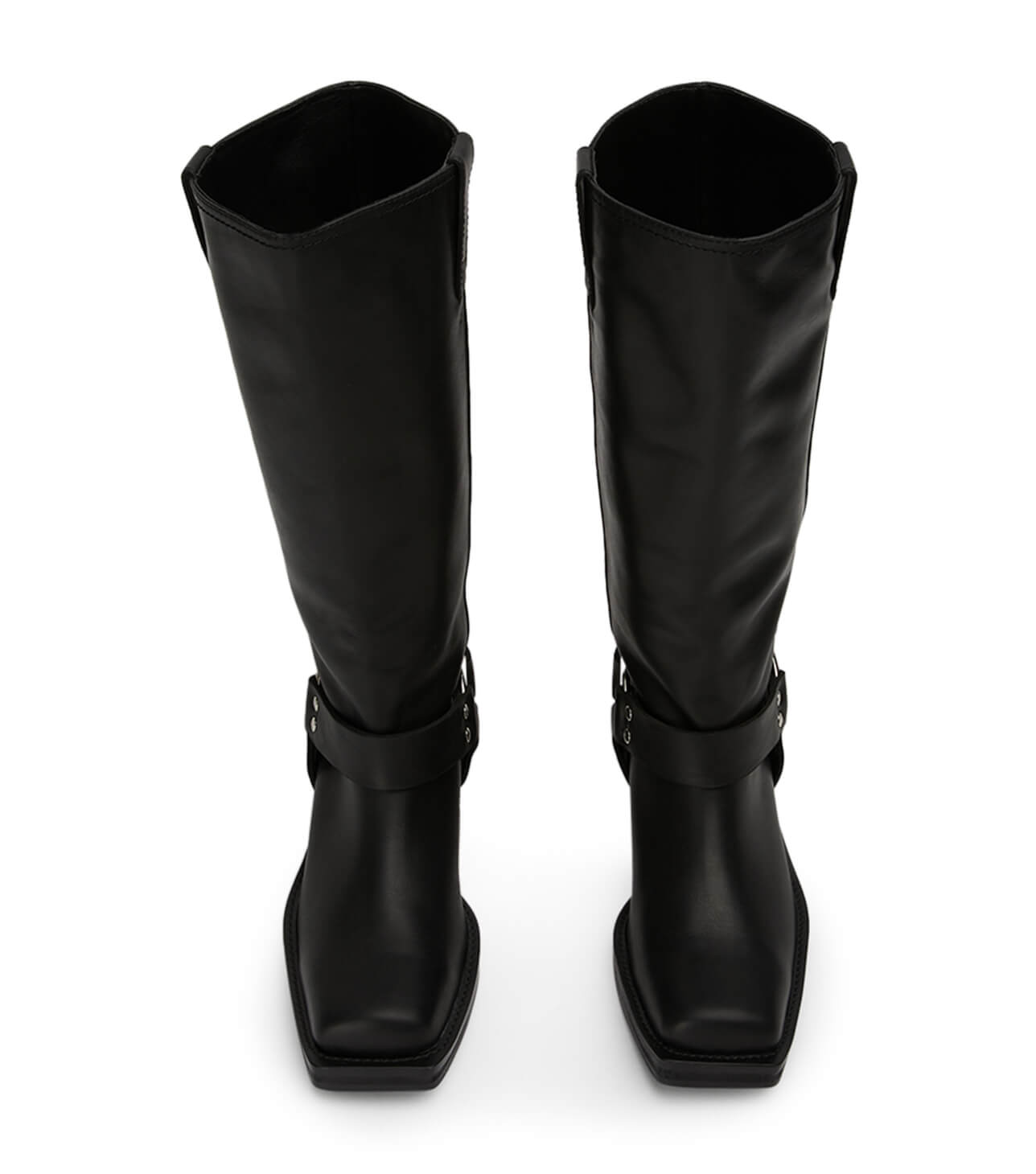 Boots Tony Bianco Biker Black Wax Calf Boots